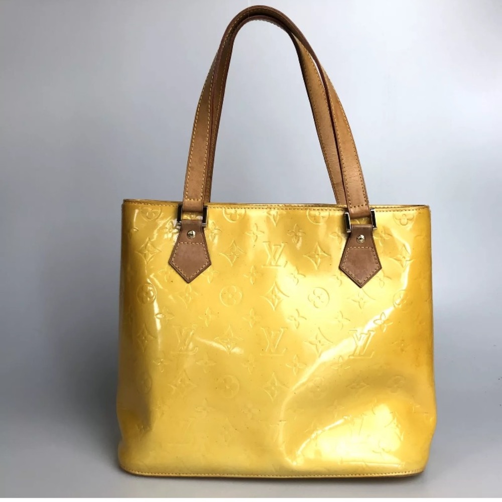 Authentic Louis Vuitton Yellow Vernis purse bag